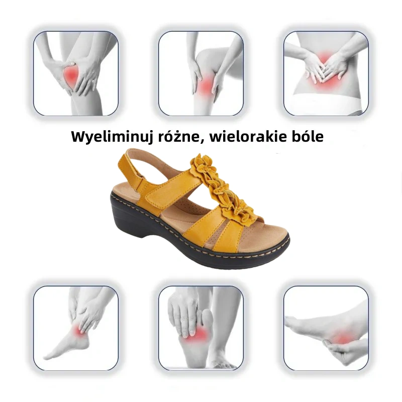 [⏰Ograniczona czasowo zniżka 50%, nie przegap] - Letnie sandały ortopedyczne z podparciem łuku stopy, wygodne i bezbolesne chodzenie - Ergonomiczna konstrukcja