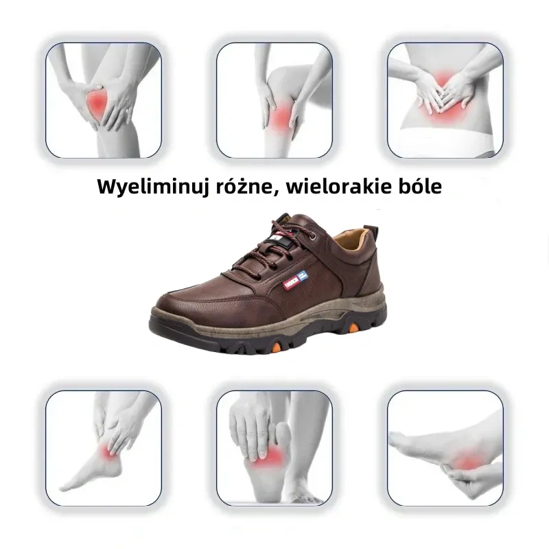 【🔥Dziś połowa ceny - nie przegap】 Ergonomicznie zaprojektowane buty ortopedyczne - konstrukcja z podparciem łuku stopy 👞Łatwo pozbądź się bólu stóp