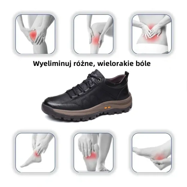 【🎁Oferta ograniczona czasowo】Oryginalne australijskie buty ortopedyczne, wykonane z wygodnej skóry cielęcej👞 (wsparcie łuku stopy - łagodzi ból stóp), pozwalające na wygodne chodzenie✅