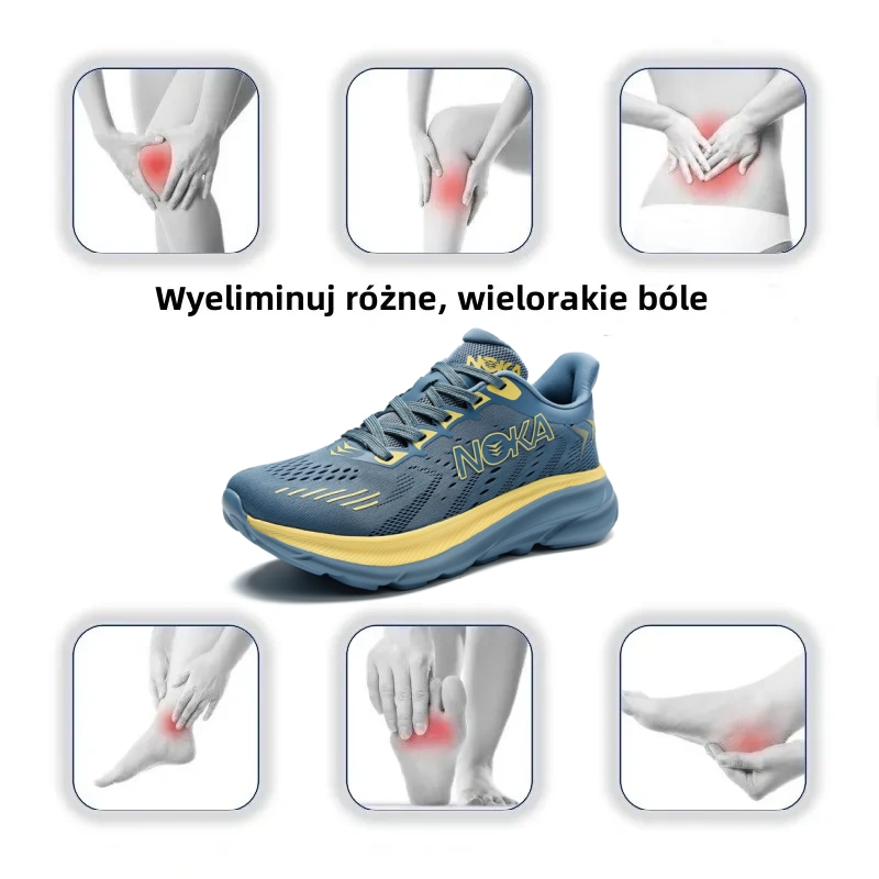 【🎁Oferta ograniczona czasowo】Lekkie i amortyzowane trampki, idealne do codziennego życia w mieście – skutecznie łagodzą problemy ze stopami✅
