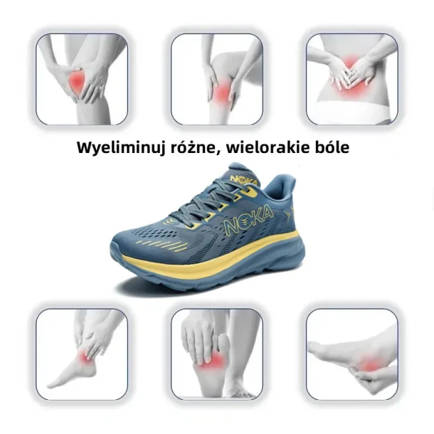 【🎁Oferta ograniczona czasowo】Lekkie i amortyzowane trampki, idealne do codziennego życia w mieście – skutecznie łagodzą problemy ze stopami✅