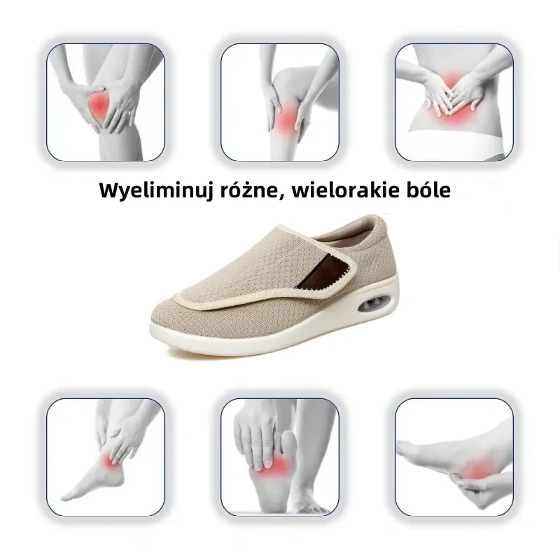 【🎁 Oferta limitowana】 Ergonomiczne buty ortopedyczne 👞 — Ulga w bólach stawów ✅ Zmniejszenie nacisku na stopy podczas chodzenia ✅