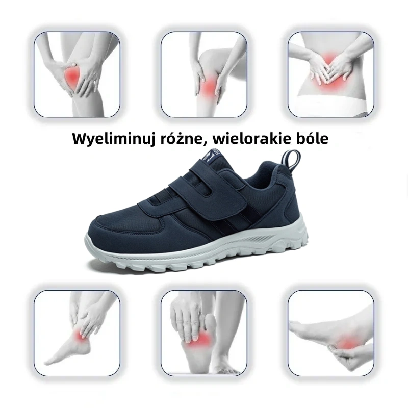 🔥Buty do chodzenia zaprojektowane specjalnie dla osób w średnim i starszym wieku ✅Wsparcie łuku stopy - koryguje różne problemy stóp ✅Wygodne i oddychające - podeszwa antypoślizgowa i amortyzująca wstrząsy - łatwe zakładanie i zdejmowanie
