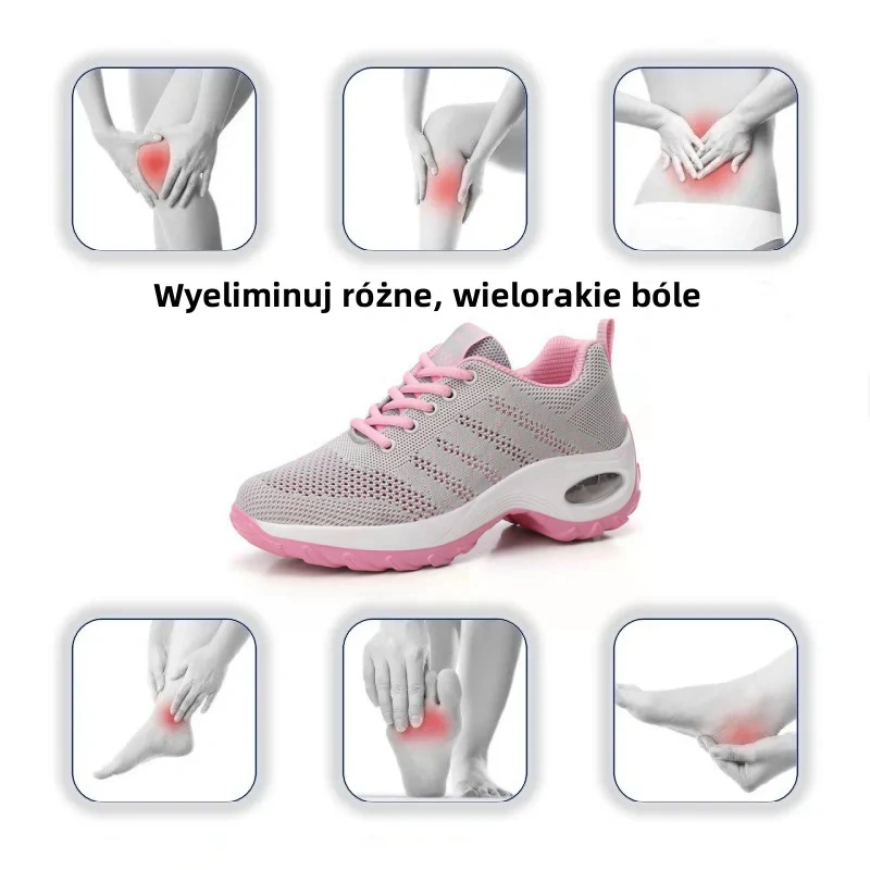 🔥Miękkie i wygodne ortopedyczne buty sportowe – z amortyzacją powietrzną ✅Wsparcie łuku stopy: łagodzi dyskomfort✅