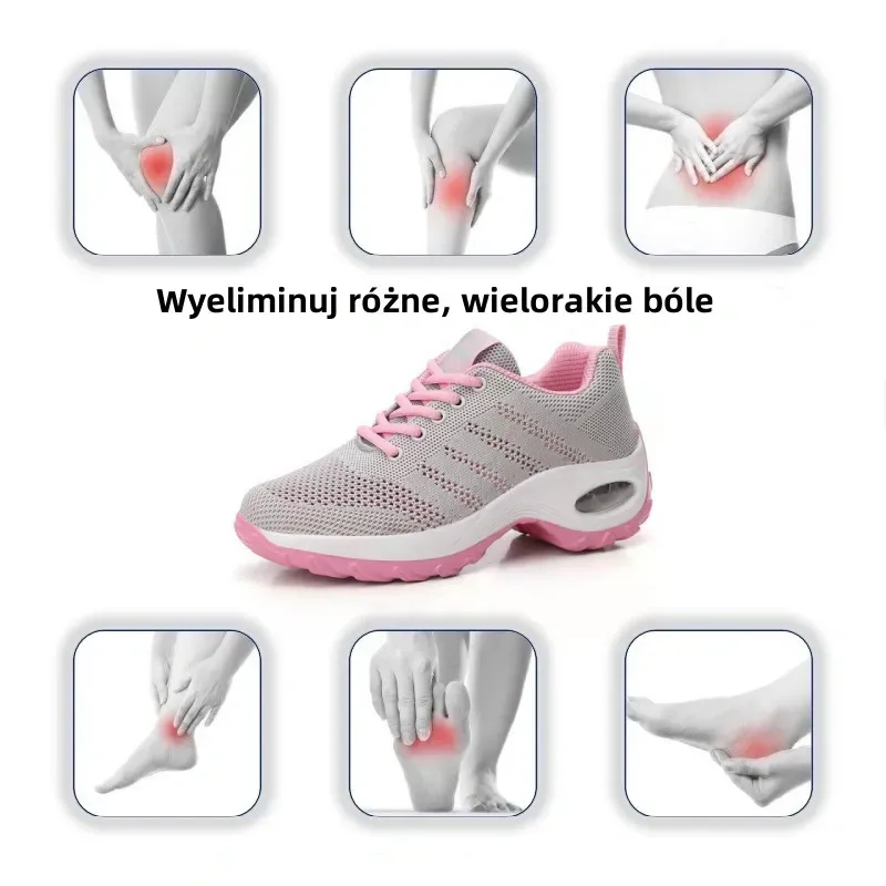 🔥Miękkie i wygodne ortopedyczne buty sportowe – z amortyzacją powietrzną ✅Wsparcie łuku stopy: łagodzi dyskomfort✅