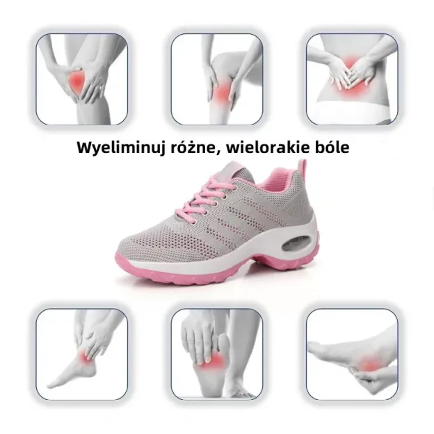 🔥Miękkie i wygodne ortopedyczne buty sportowe – z amortyzacją powietrzną ✅Wsparcie łuku stopy: łagodzi dyskomfort✅