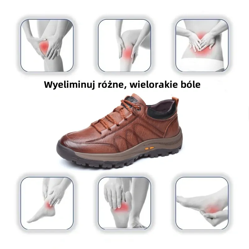 🔥Męskie buty ortopedyczne wykonane z australijskiej skóry cielęcej🐂 Wsparcie łuku stopy – łagodzi ból stóp✅Wodoodporne i antypoślizgowe✅Niezbędne dla mężczyzn