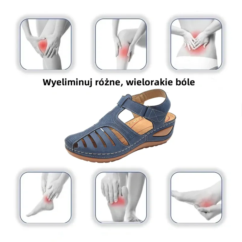 ⏰ Wyprzedaż wiosenna – 50% zniżki przez ograniczony czas – Letnie sandały ortopedyczne z podparciem łuku stopy, ✅ Wygodne i bezbolesne chodzenie – Ergonomiczna konstrukcja