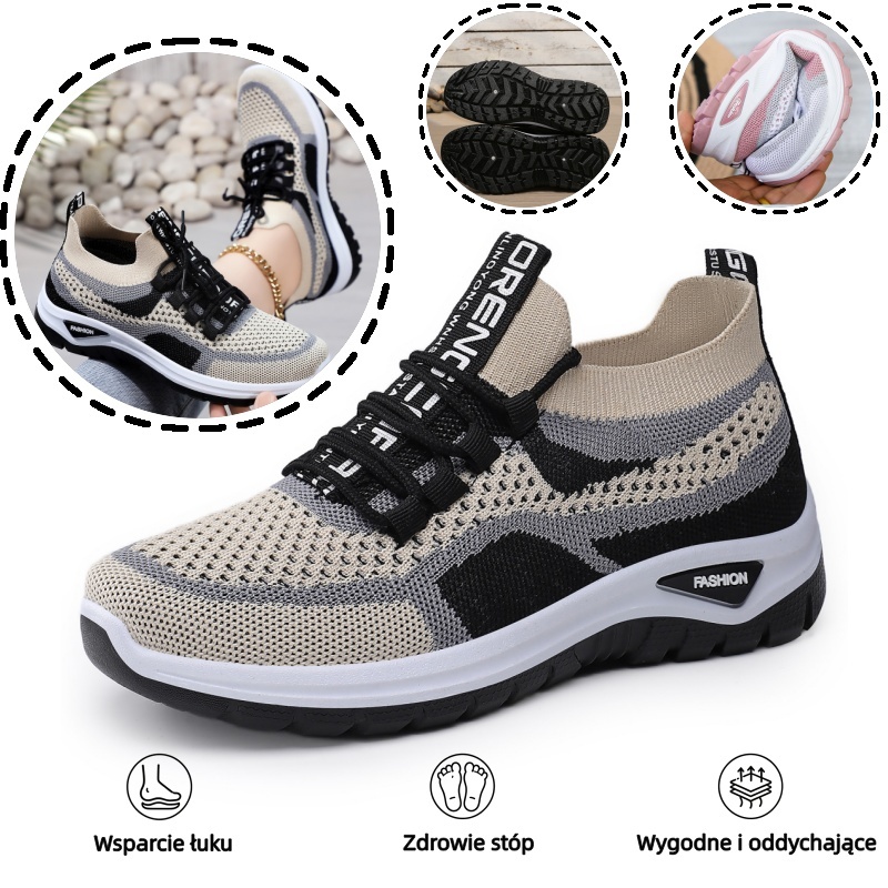 🔥Ergonomiczne damskie buty codzienne👞 - Wsparcie łuku stopy zapewnia wygodę i łatwo łagodzi ból stóp✅