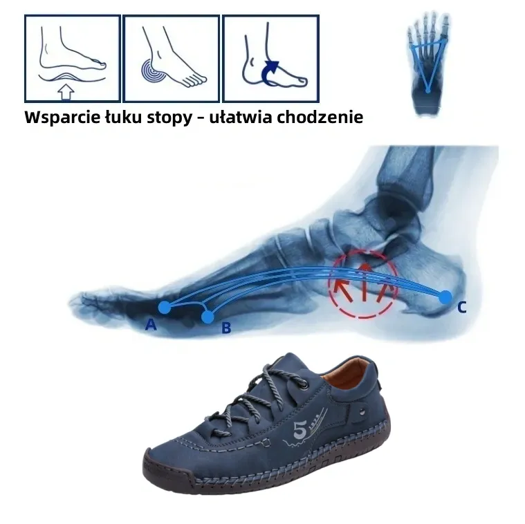 【🎁Dzisiaj 60% zniżki - Nie przegap】 Ergonomicznie zaprojektowane buty ortopedyczne - Łagodzą ból stawów 👞 Zmniejszają nacisk podczas chodzenia