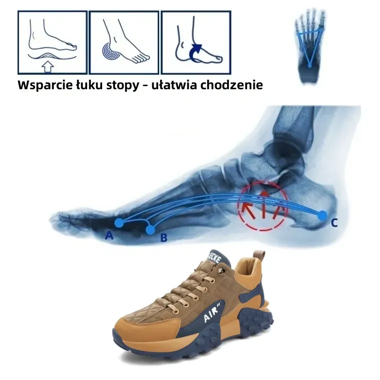【🎁Oferta ograniczona czasowo】🔥Ergonomicznie zaprojektowane buty ortopedyczne👞Wsparcie łuku stopy – łagodzi ból stóp i zapewnia większy komfort chodzenia✅