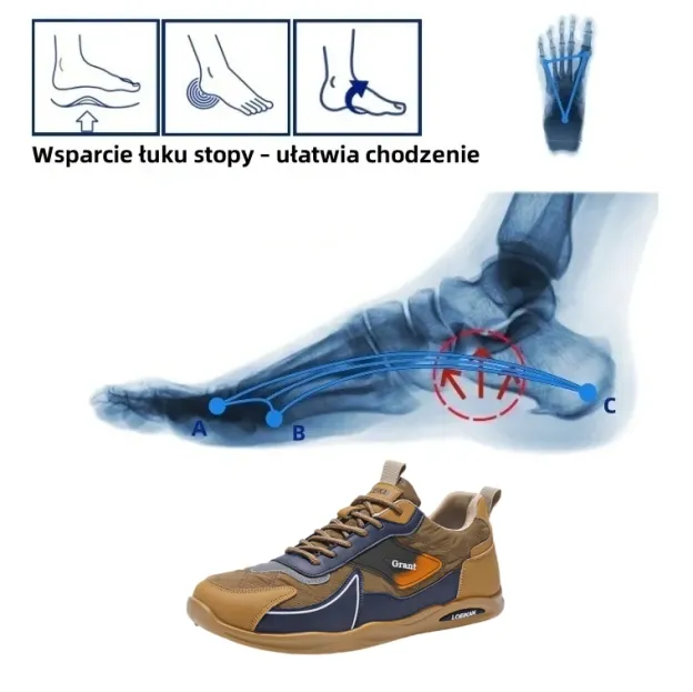 [🎁Ograniczona czasowo oferta w połowie ceny — nie przegap] Ergonomiczne buty korygujące z podparciem łuku stopy 👞Łatwe pozbycie się bólu stóp