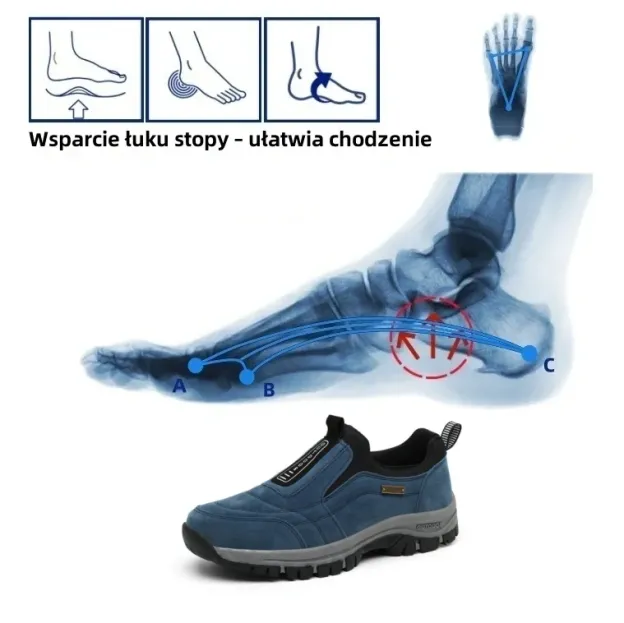🔥 Luksusowe włoskie buty ortopedyczne, wykonane z miękkiego i wygodnego zamszu, zapewniające wsparcie łuku stopy i łagodzące ból stóp. ✅ Wodoodporne i antypoślizgowe.