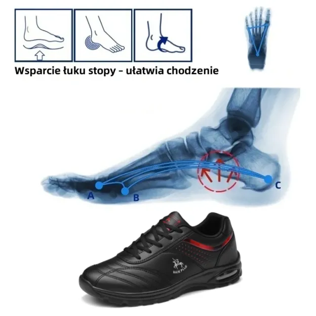 【🎁Oferta ograniczona czasowo】Ergonomicznie zaprojektowane buty ortopedyczne👞Wodoodporne i antypoślizgowe✅Wsparcie łuku stopy – wygodne chodzenie✅