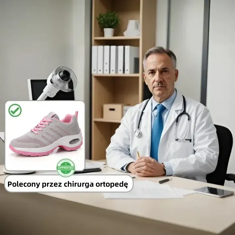🔥Miękkie i wygodne ortopedyczne buty sportowe – z amortyzacją powietrzną ✅Wsparcie łuku stopy: łagodzi dyskomfort✅