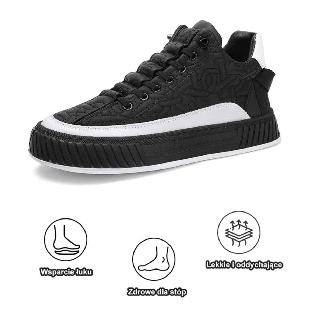 【🎁Ograniczona czasowo promocja – nie przegap!】Męskie, antypoślizgowe, ortopedyczne buty codzienne👞 Wsparcie łuku stopy, pozbądź się bólu stóp w trzy dni✅