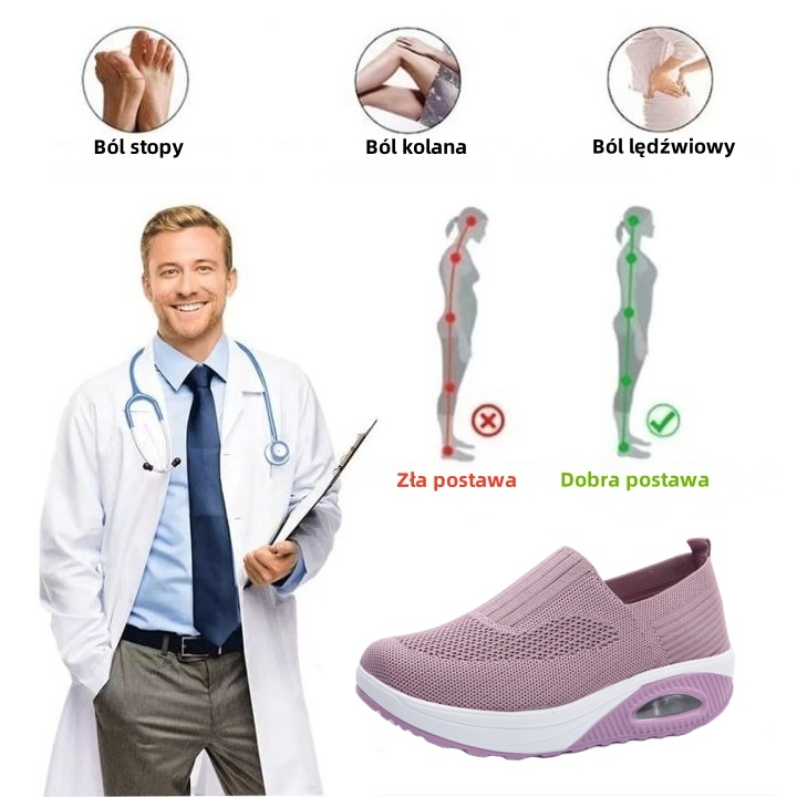 【🔥Dziś połowa ceny - nie przegap】 Ergonomicznie zaprojektowane buty ortopedyczne - konstrukcja z podparciem łuku stopy 👞Łatwo pozbądź się bólu stóp