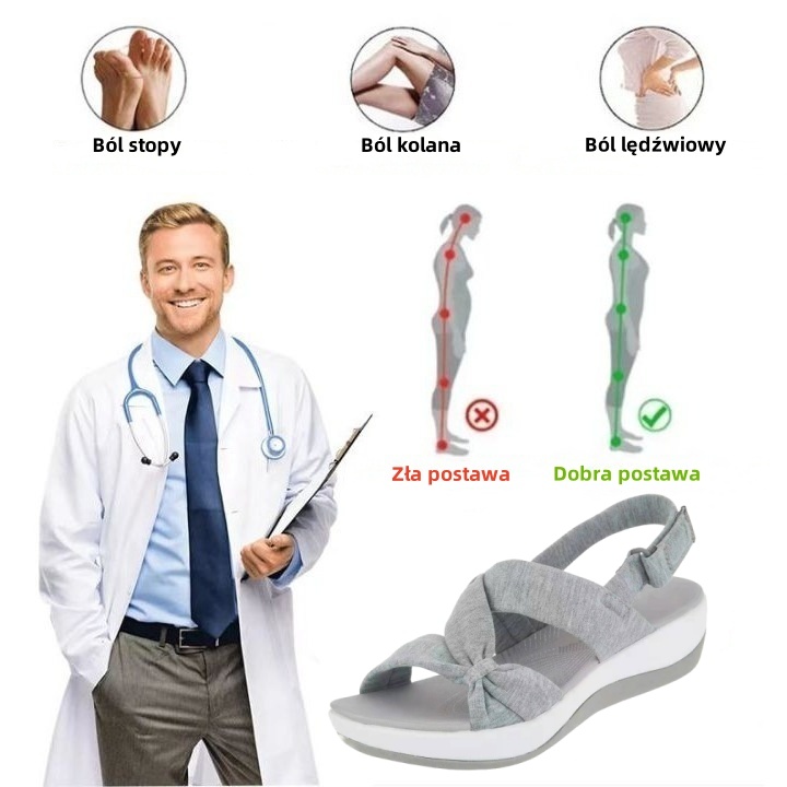 [🎁Dziś połowa ceny - nie przegap] Ergonomicznie zaprojektowane sandały ortopedyczne - bezbolesne chodzenie 👞 sprawiają, że chodzenie jest bardziej komfortowe