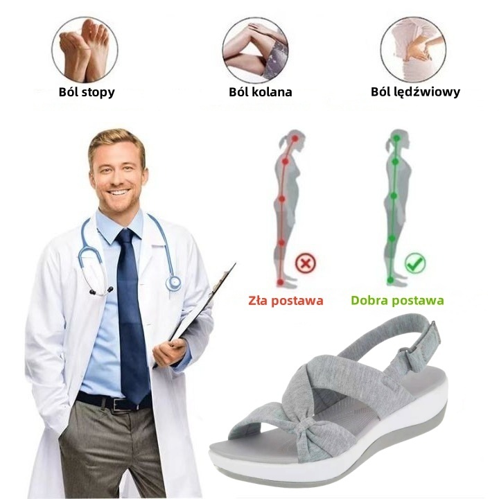[🎁Dziś połowa ceny - nie przegap] Ergonomicznie zaprojektowane sandały ortopedyczne - bezbolesne chodzenie 👞 sprawiają, że chodzenie jest bardziej komfortowe
