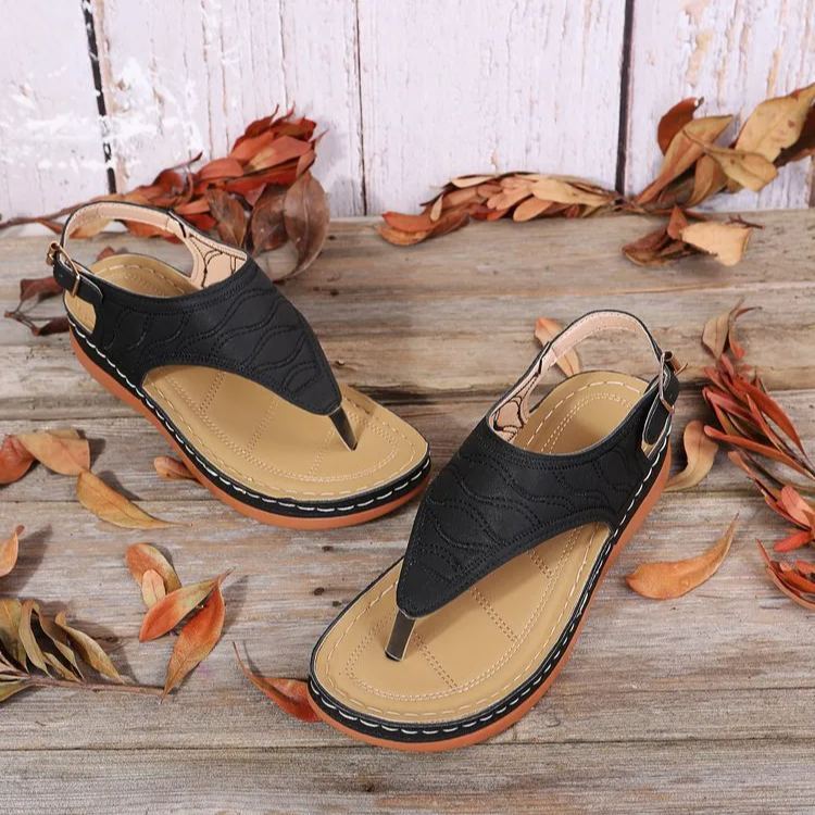 [🎁Dziś połowa ceny - nie przegap] Ergonomicznie zaprojektowane sandały ortopedyczne - bezbolesne chodzenie 👞 sprawiają, że chodzenie jest bardziej komfortowe