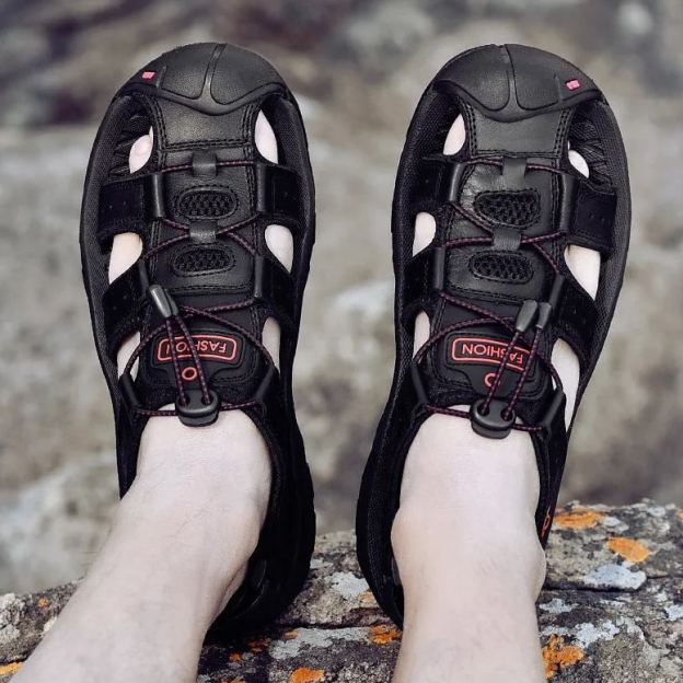 [🎁Dziś połowa ceny - nie przegap] Ergonomicznie zaprojektowane sandały ortopedyczne - bezbolesne chodzenie 👞 sprawiają, że chodzenie jest bardziej komfortowe