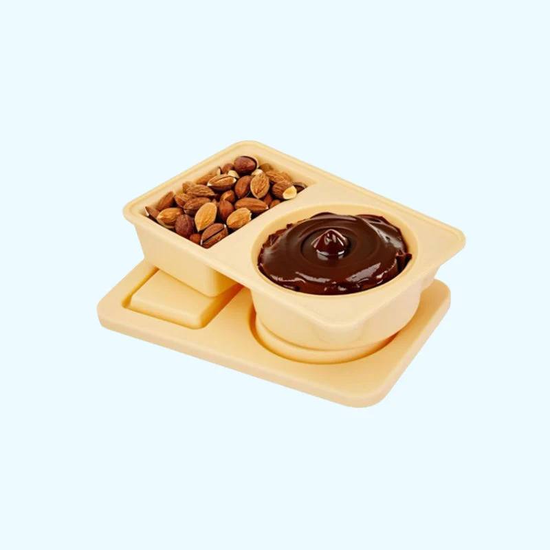 Reusable food grade silicone lunch box