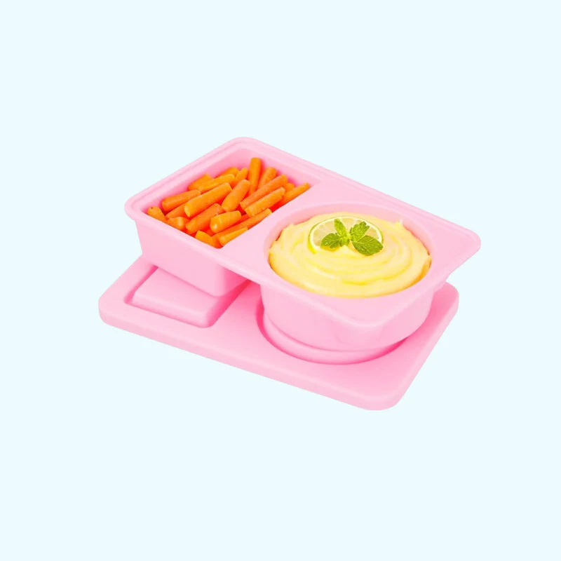 Reusable food grade silicone lunch box