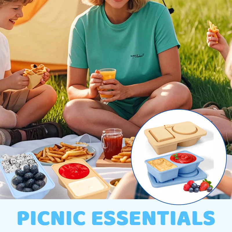 Reusable food grade silicone lunch box