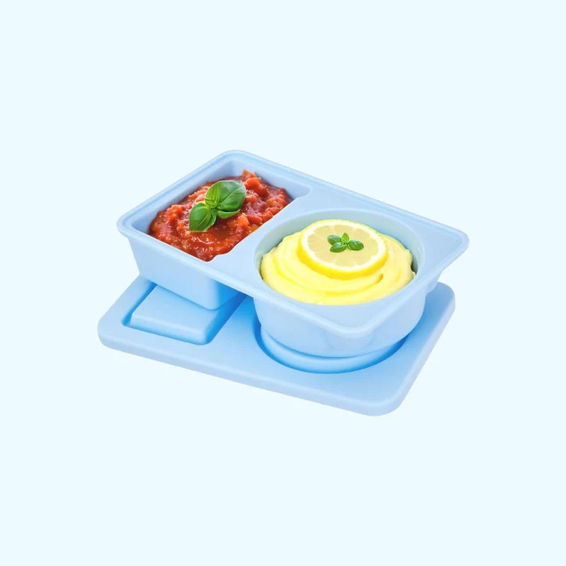 Reusable food grade silicone lunch box