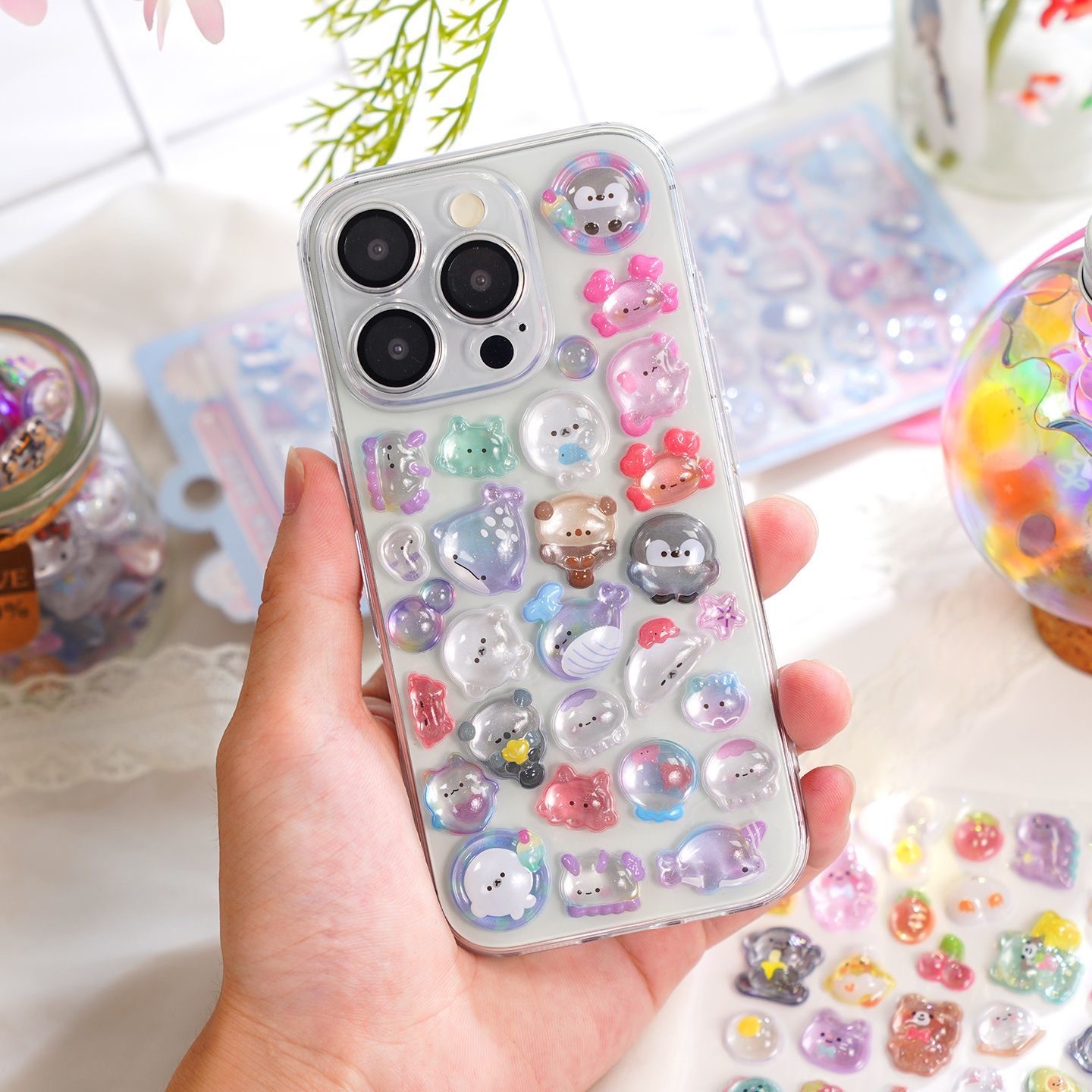 💎 Crystal Sticker Kit – DIY 3D Phone Case Edition