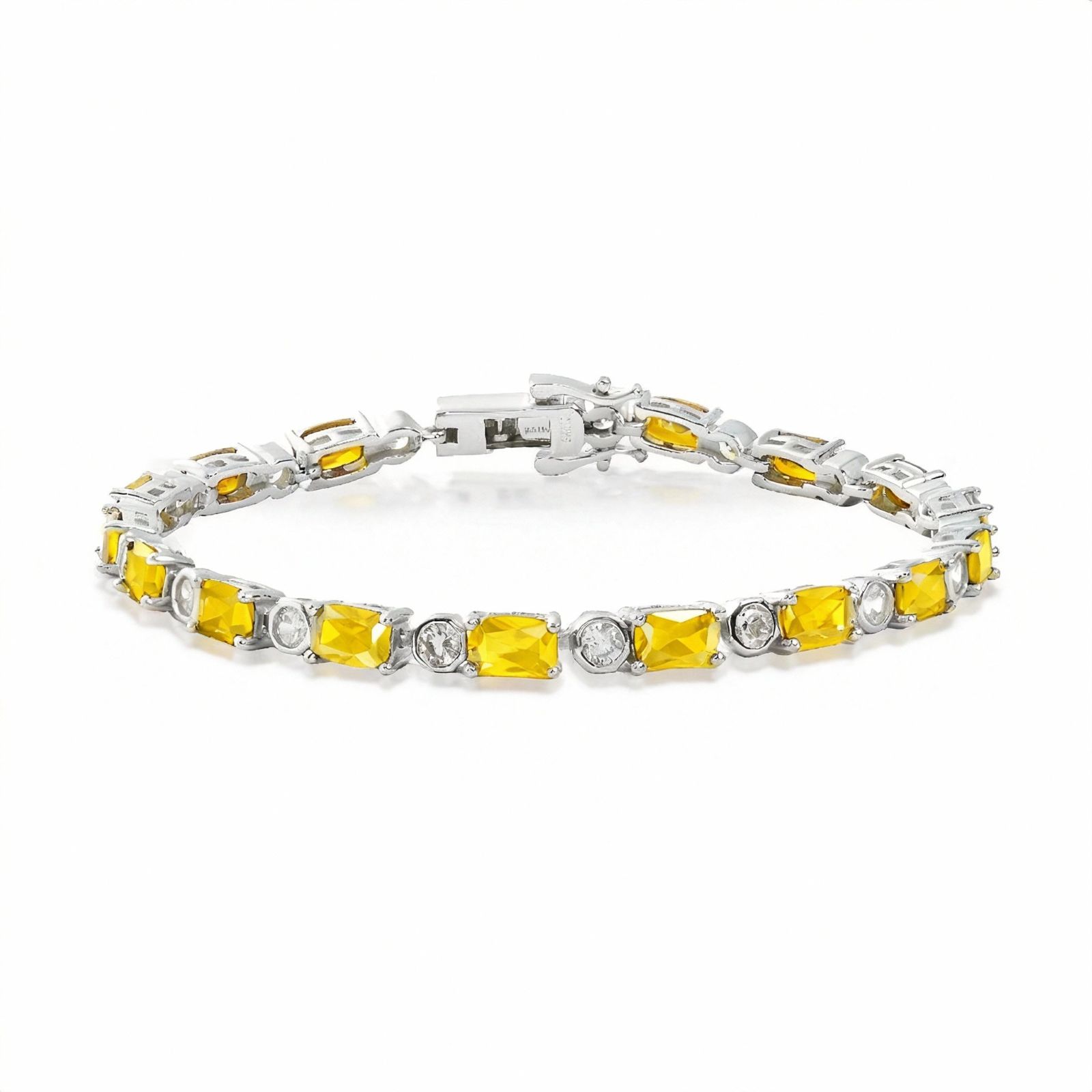 S925 Sterling Silver Birthstone Tennis Bracelet