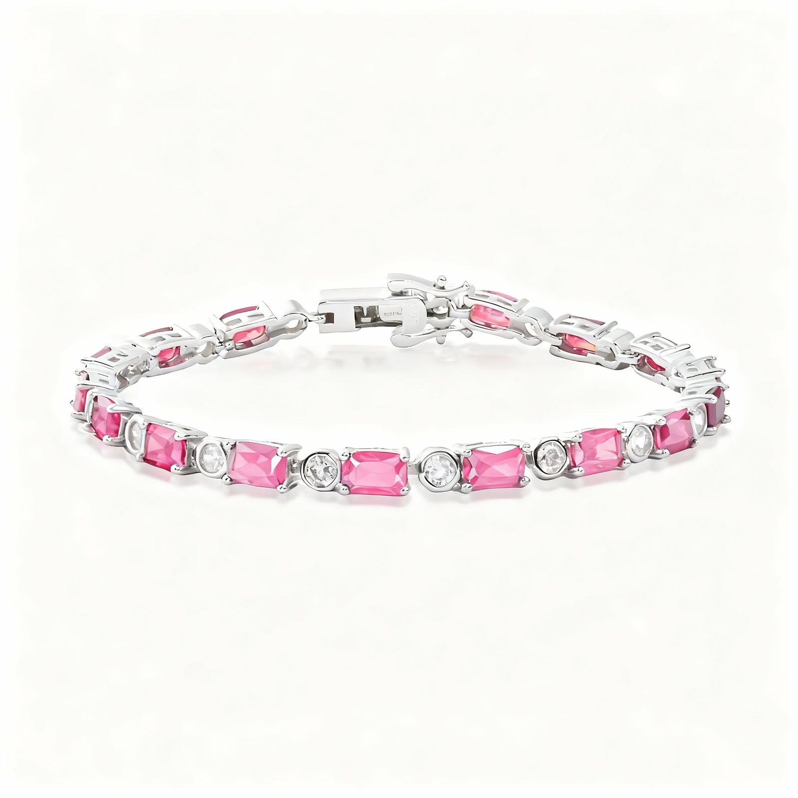 S925 Sterling Silver Birthstone Tennis Bracelet
