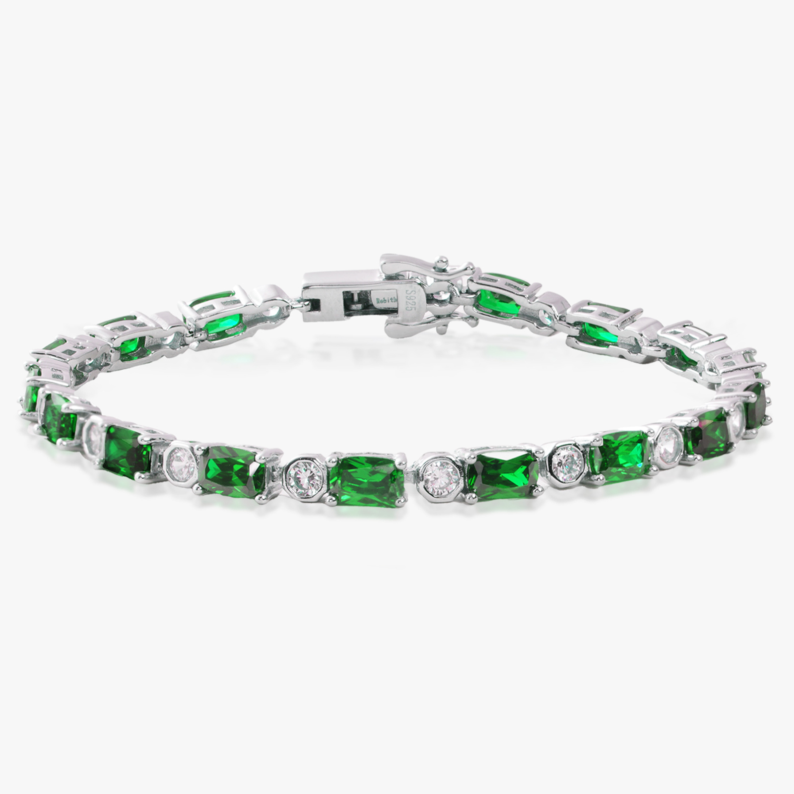 S925 Sterling Silver Birthstone Tennis Bracelet