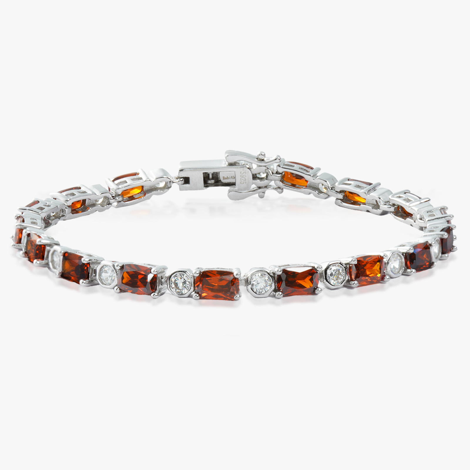 S925 Sterling Silver Birthstone Tennis Bracelet