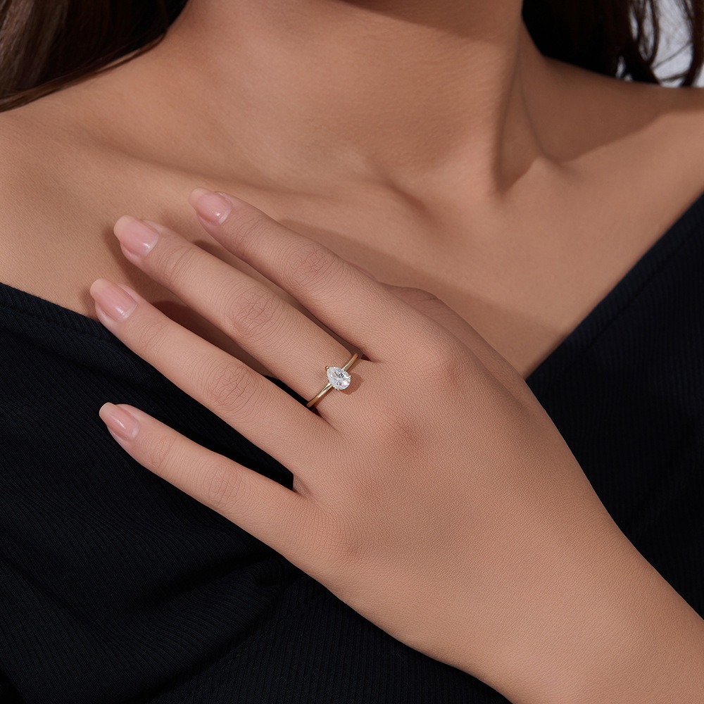 Droplet Sterling Silver Rings