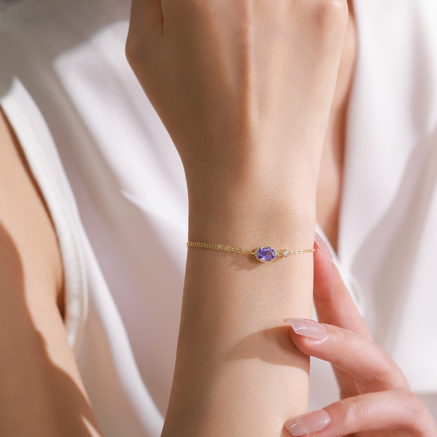 Fashionable OL light luxury high-end gold chain jewelry