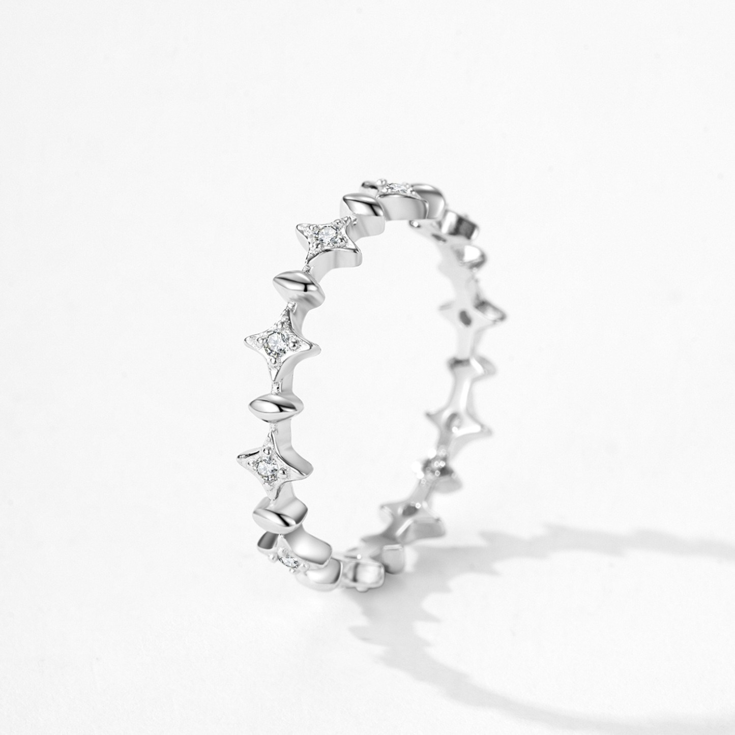 Sterling Silver Tetraptera Star Rings