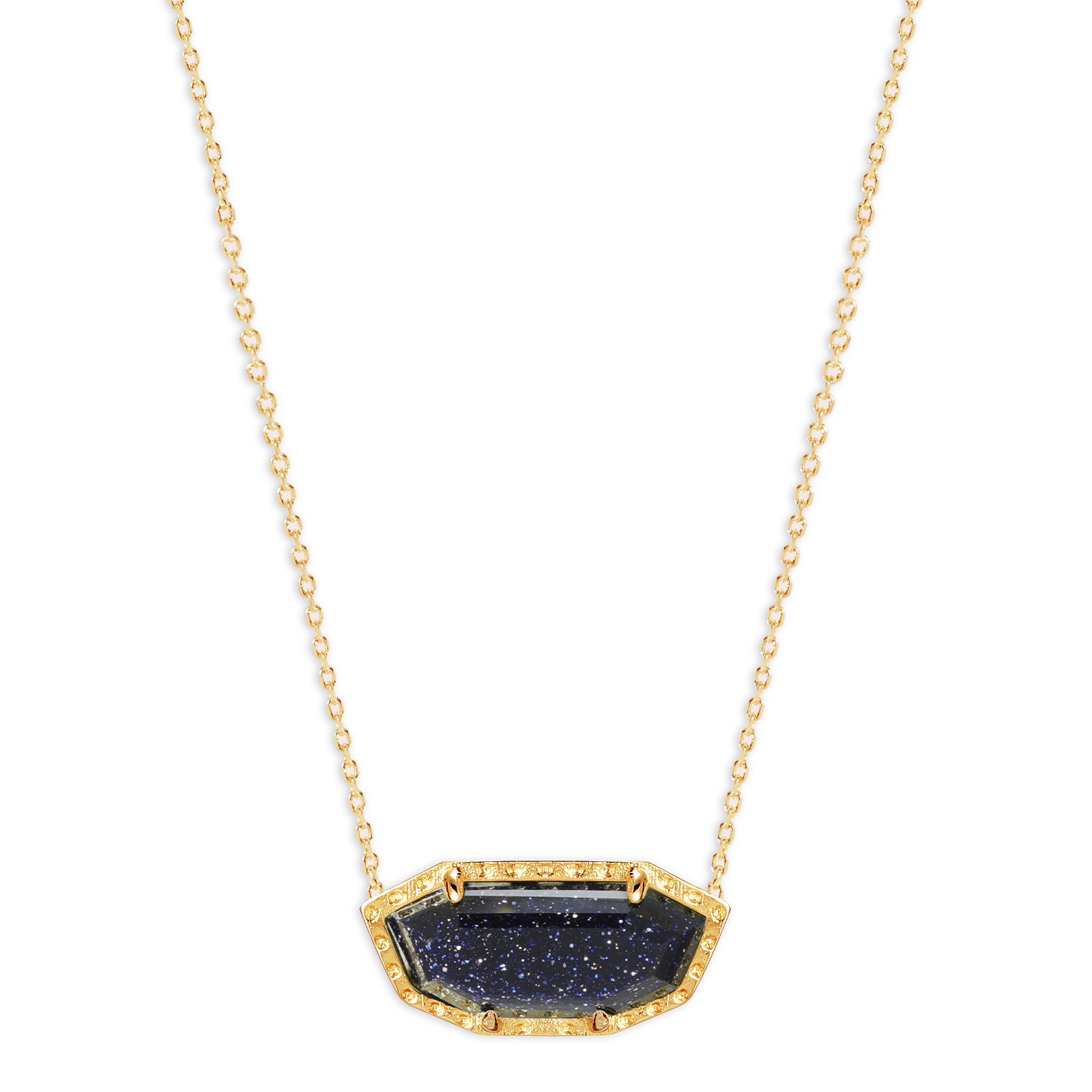 14K Gold Pendant Necklace with Adjustable Chain