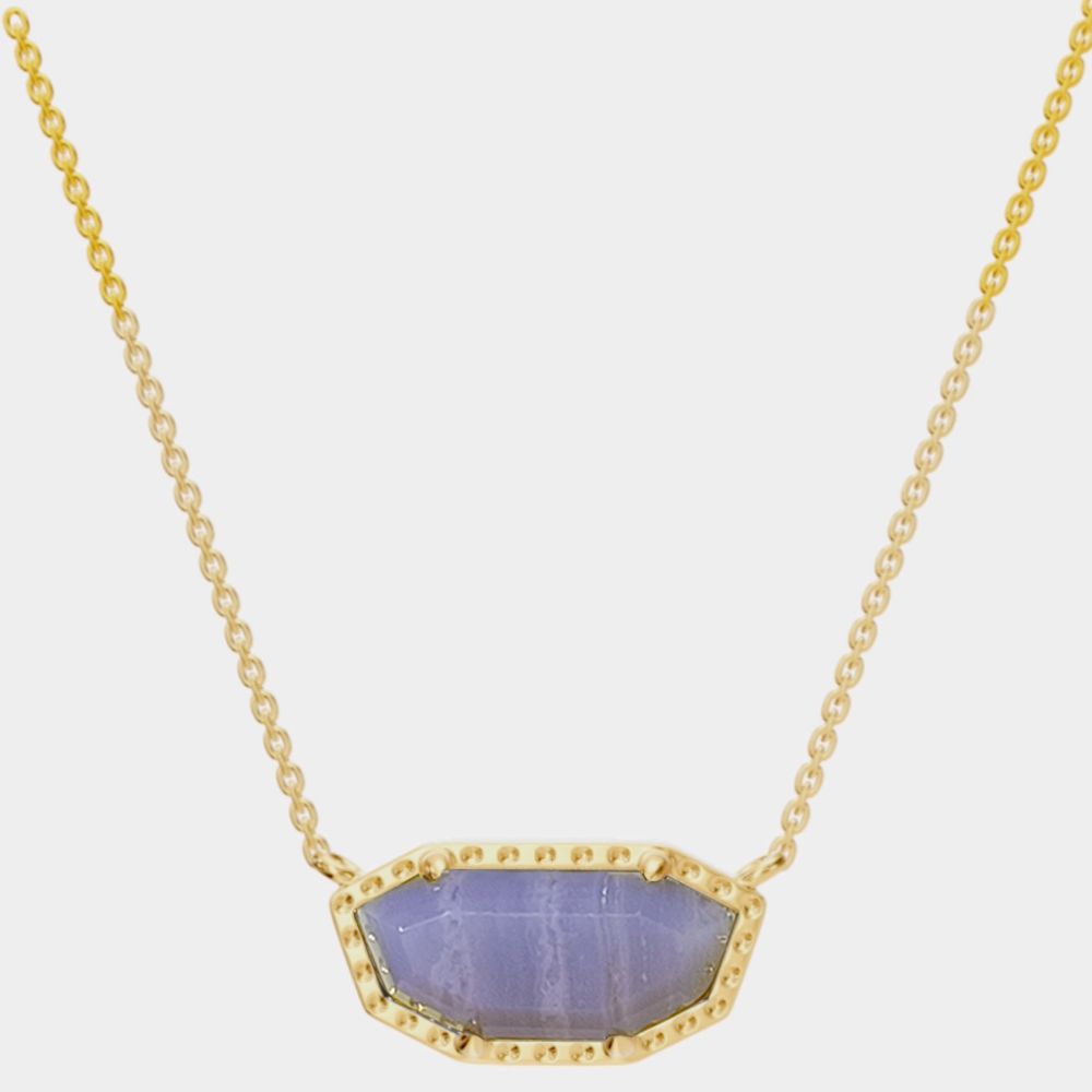 14K Gold Pendant Necklace with Adjustable Chain