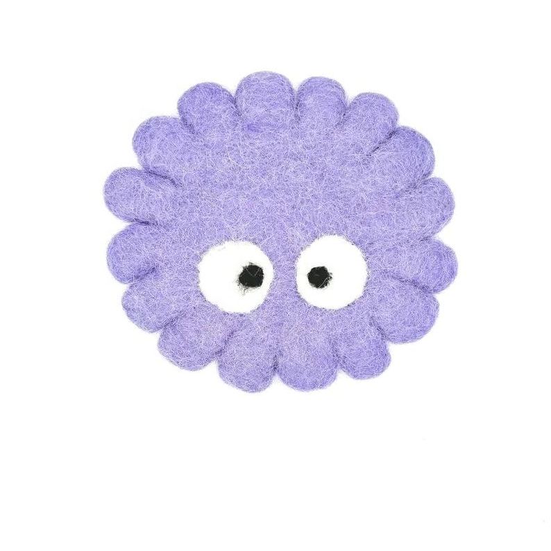 Cloud Eyes Pattern Absorbent Wool Felt Coasters