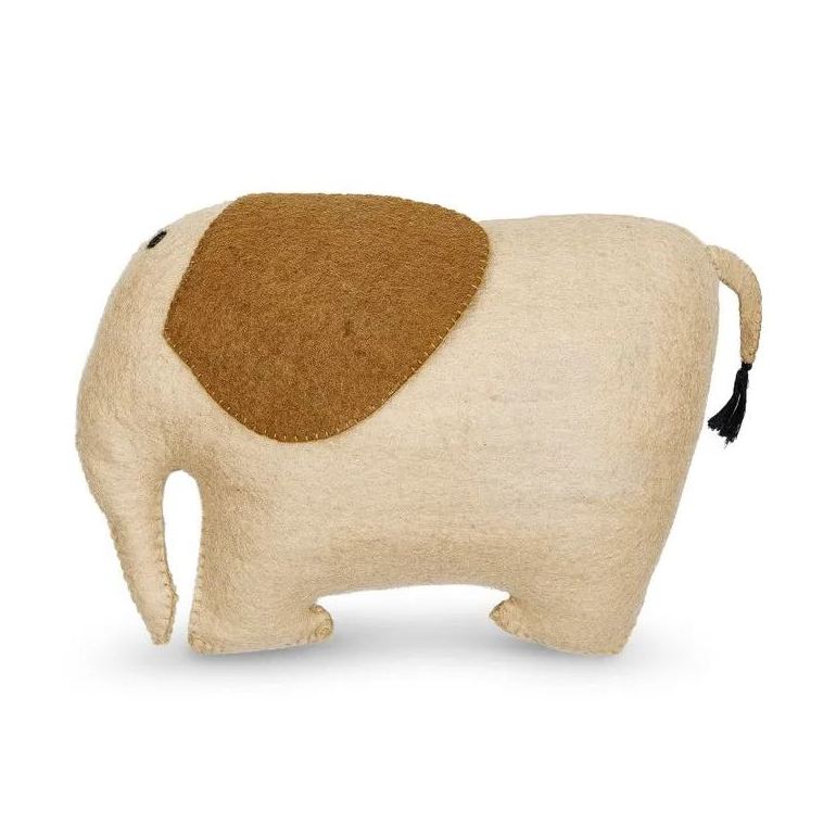 Soft & Cozy Felt Elephant Wool Cushion