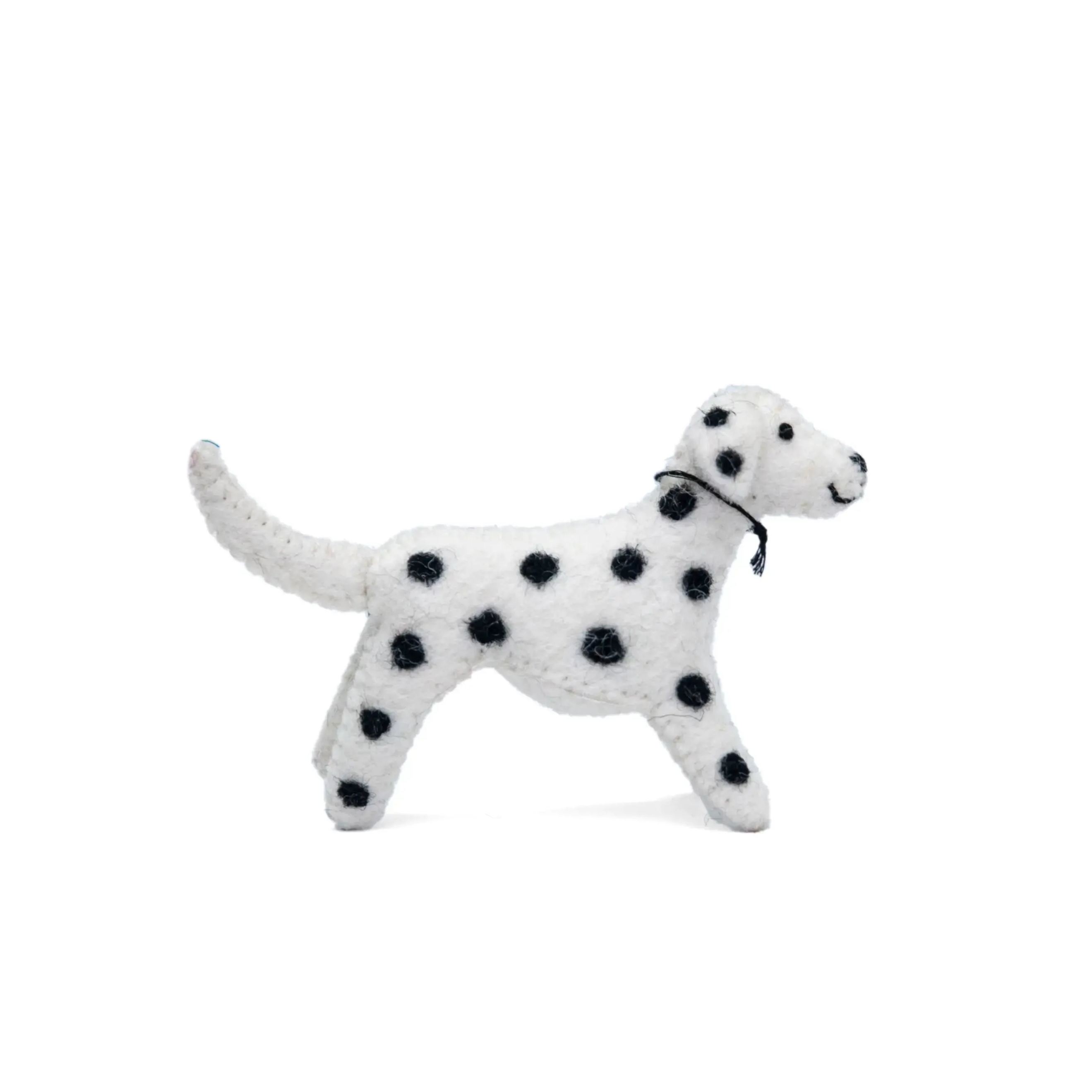 Spotted Elf - Loyal and Energetic Wool Felt Dalmatian Toy