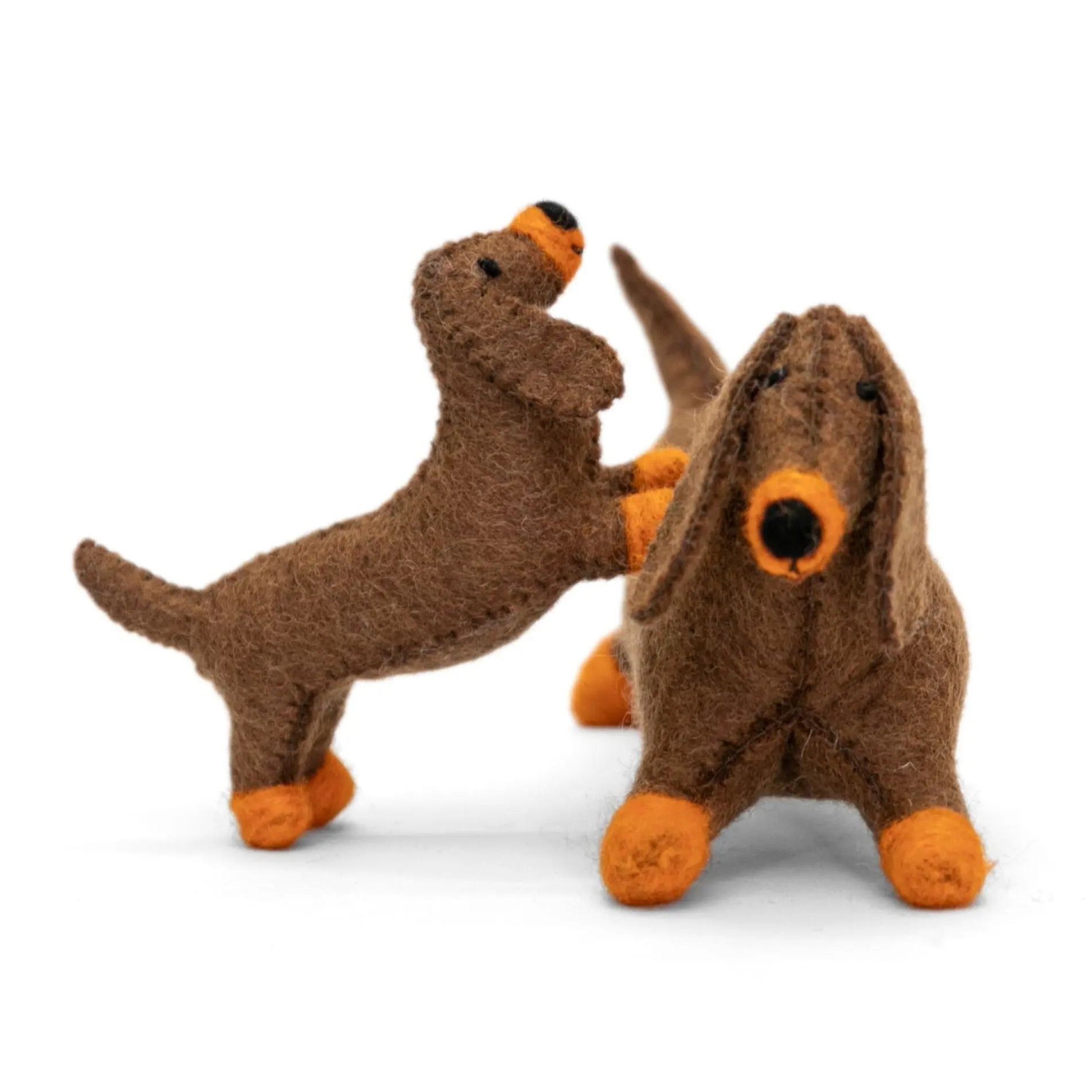 Loyal Dachshund - Wool Felt Toy That Shows Cuteness And Art