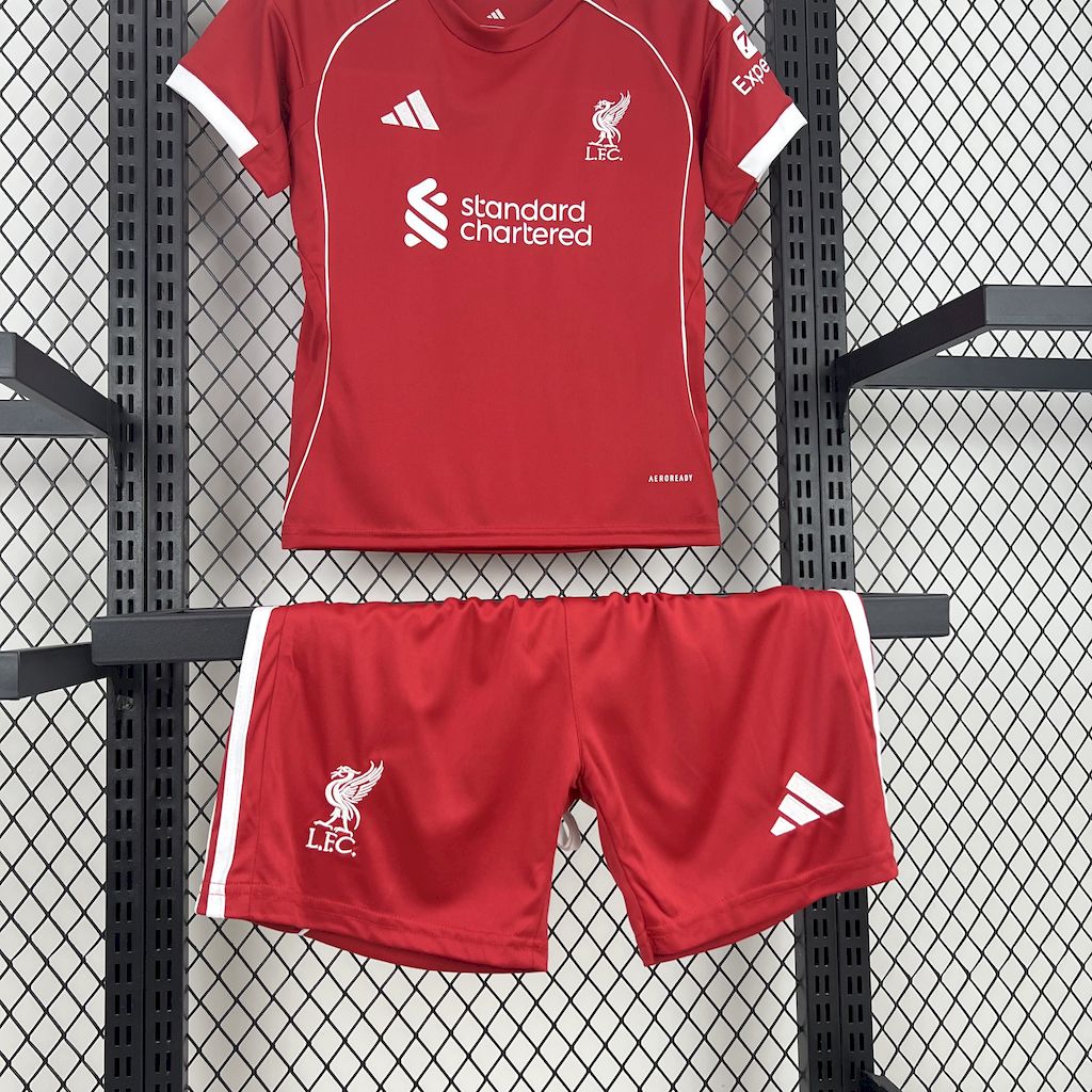 2025/2026 Liverpoothtl Home Football Shirt Kids Size Custom