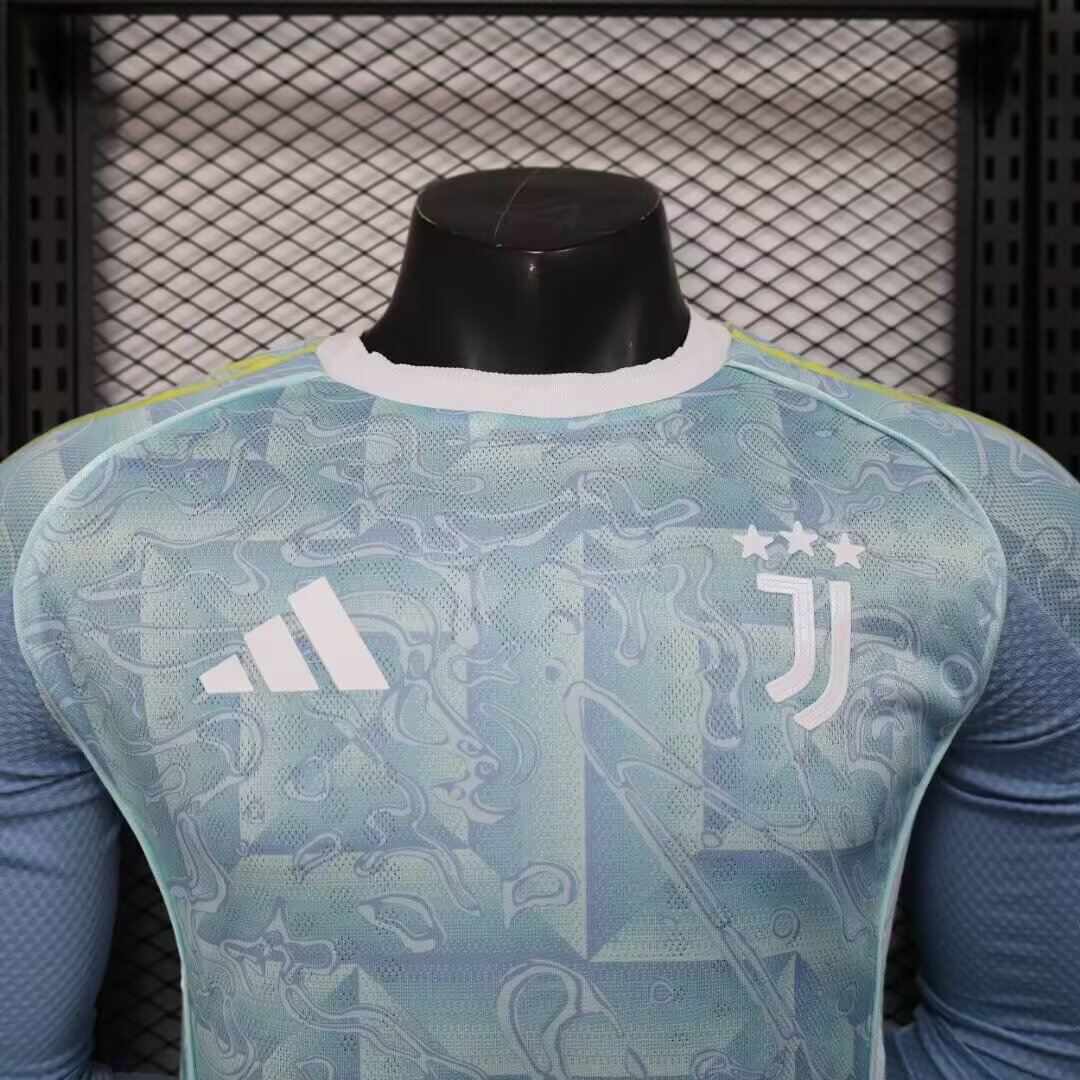 2025/2026 Player Version Long Sleeve Juventuthts Away Football Shirt Custom