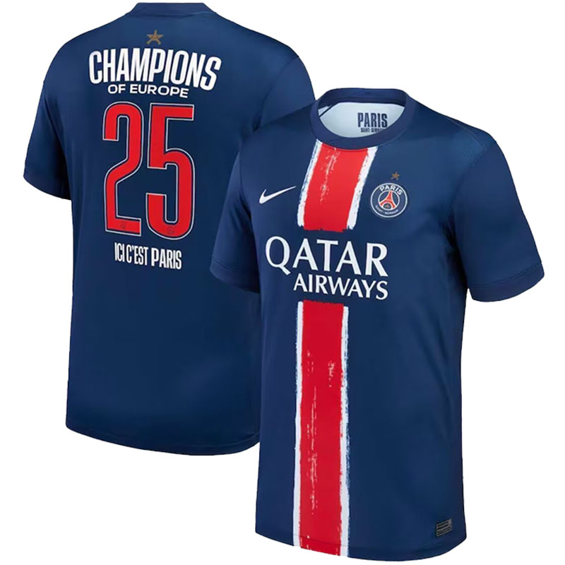 Champion 2024/2025 Paris Saint-Germain Home Football Shirt Custom