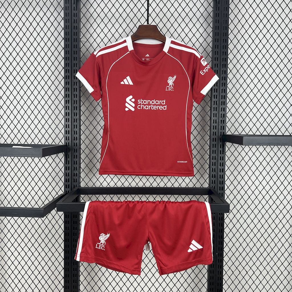 2025/2026 Liverpoothtl Home Football Shirt Kids Size Custom