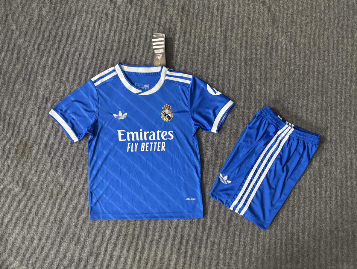 2025/2026 Real Mathtdrid Third away Football Shirt Kids Size Custom number name