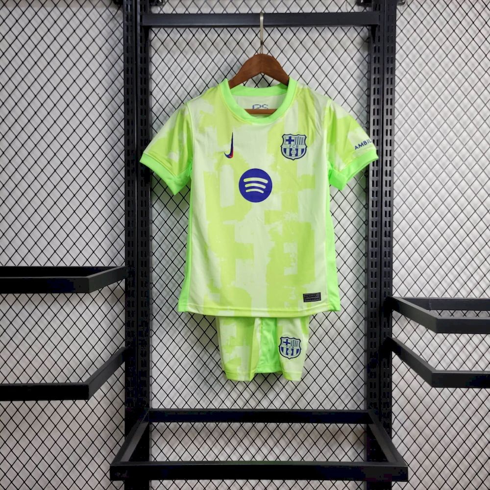 2024/2025 Barcelona Third Away Football Shirt Kids Size Custom