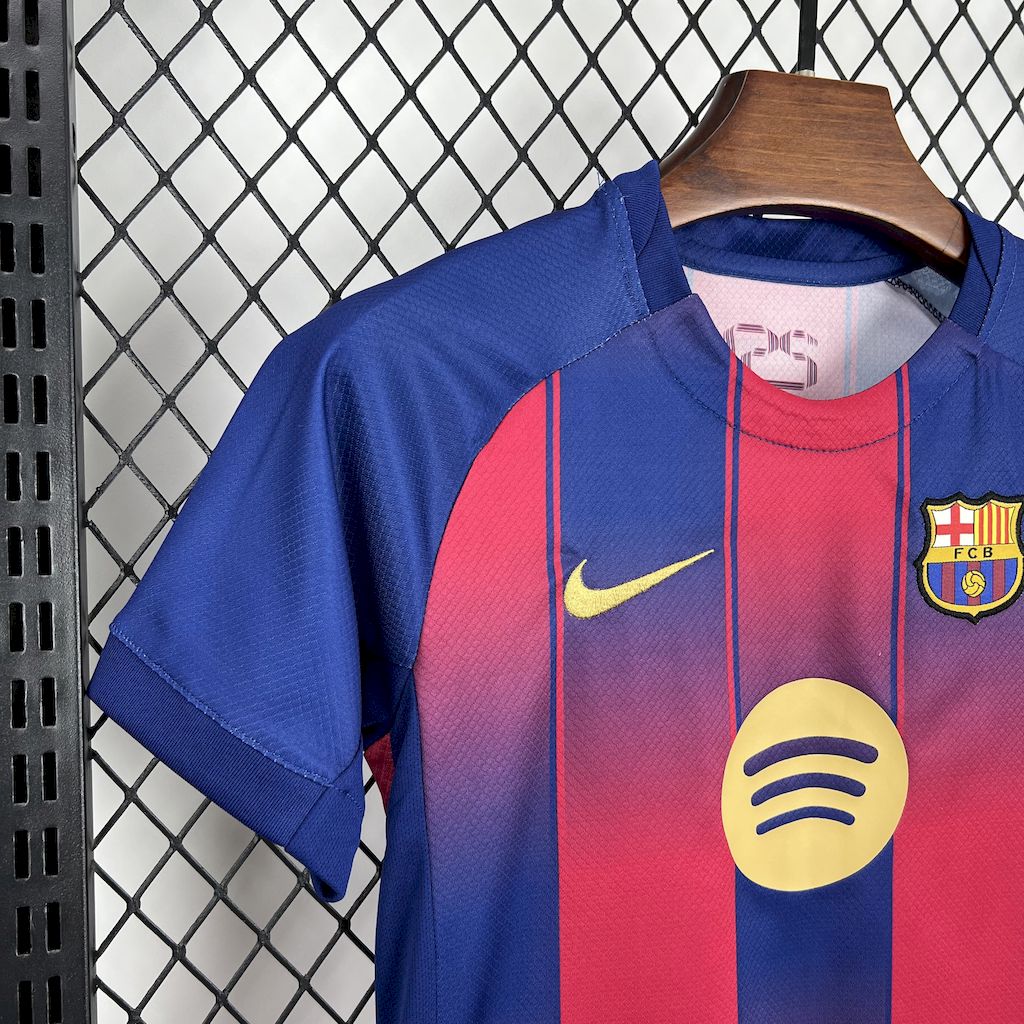 2025/2026 Barcelona Home Football Shirt Kids Size 1:1 Thai Quality